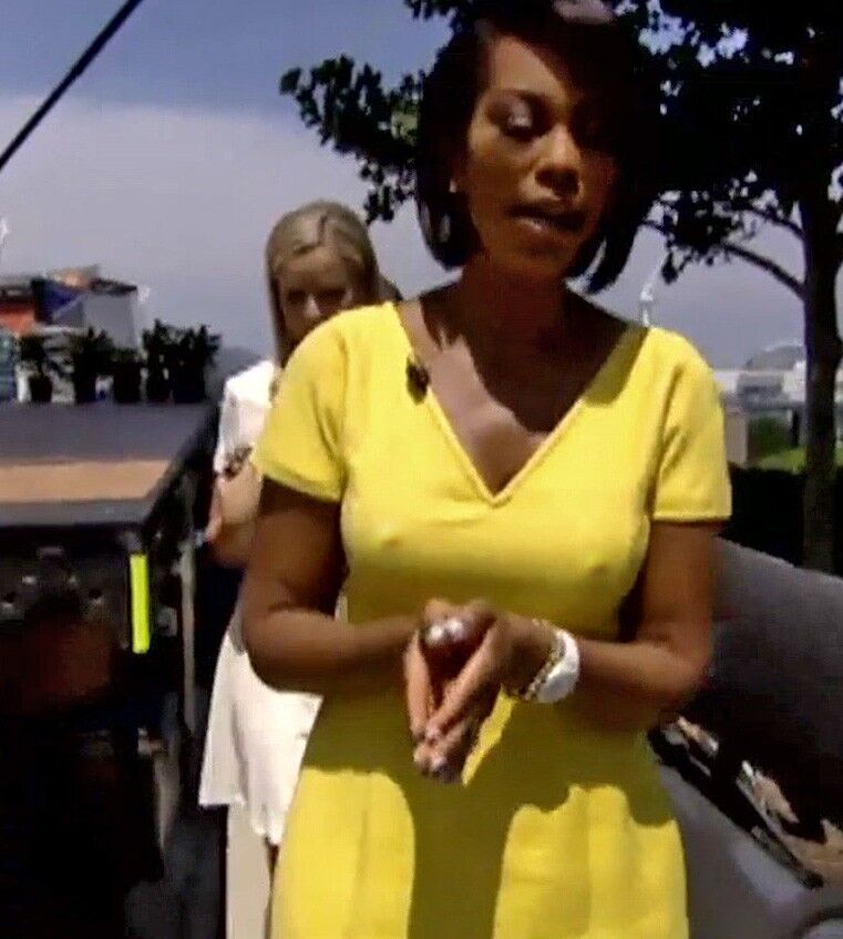 Harris Faulkner Fox News babe fake nipple pokies