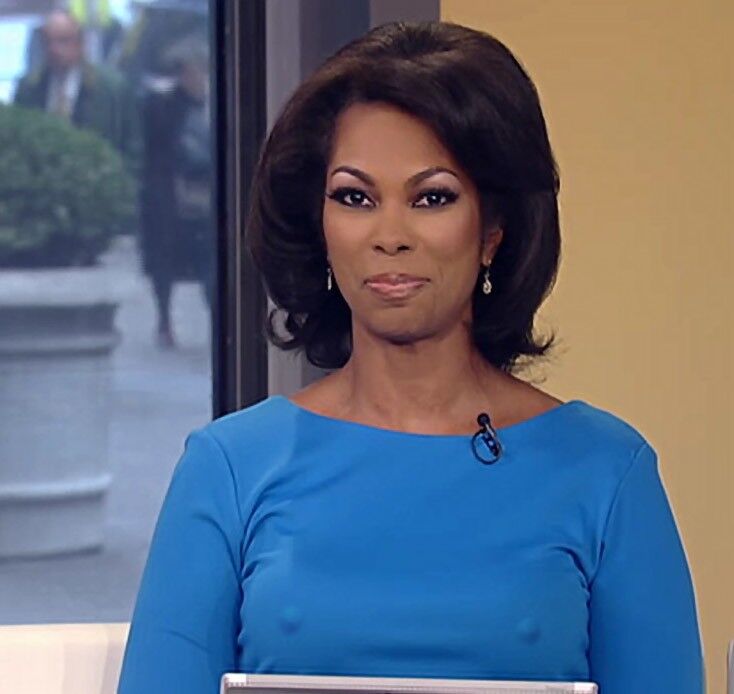 Harris Faulkner Fox News babe fake nipple pokies