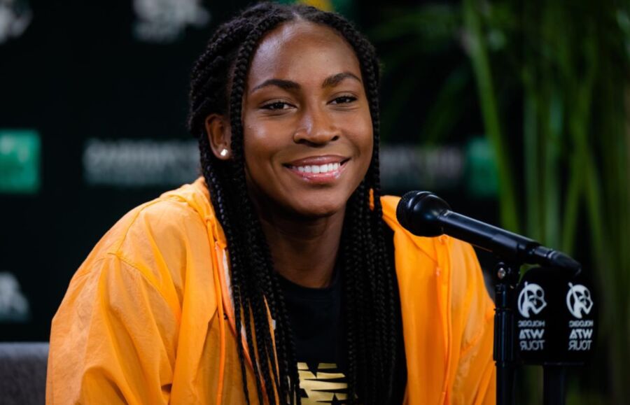 Cori (Coco) Gauff - Linda estrela do tênis de ébano