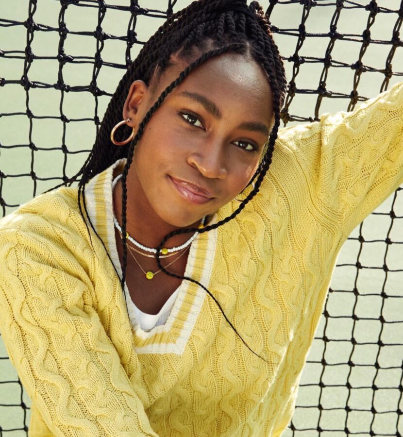 Cori (Coco) Gauff - Linda estrela do tênis de ébano