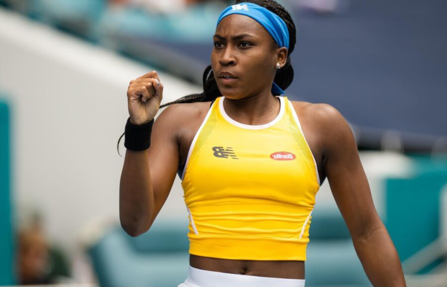 Cori (Coco) Gauff - Jolie star du tennis en ébène