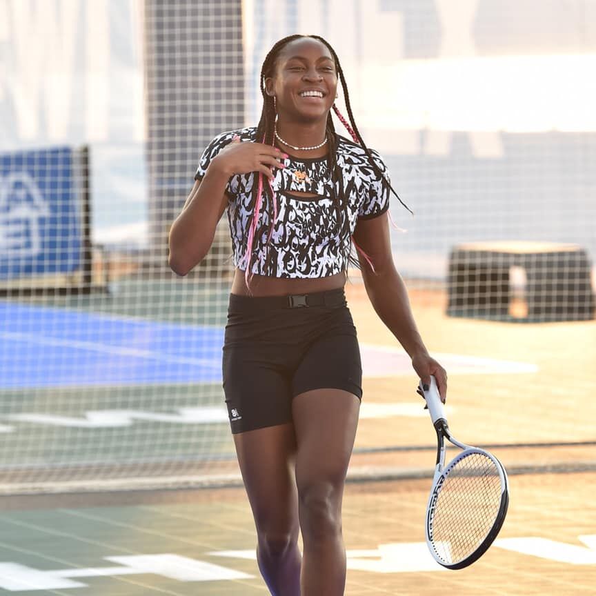 Cori (Coco) Gauff - Linda estrella del tenis de ébano