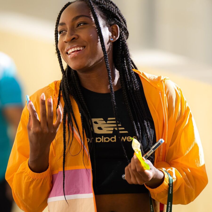 Cori (Coco) Gauff - Jolie star du tennis en ébène