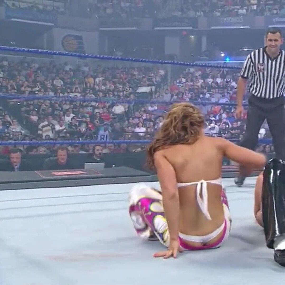 Mickie James thong slip Compilation