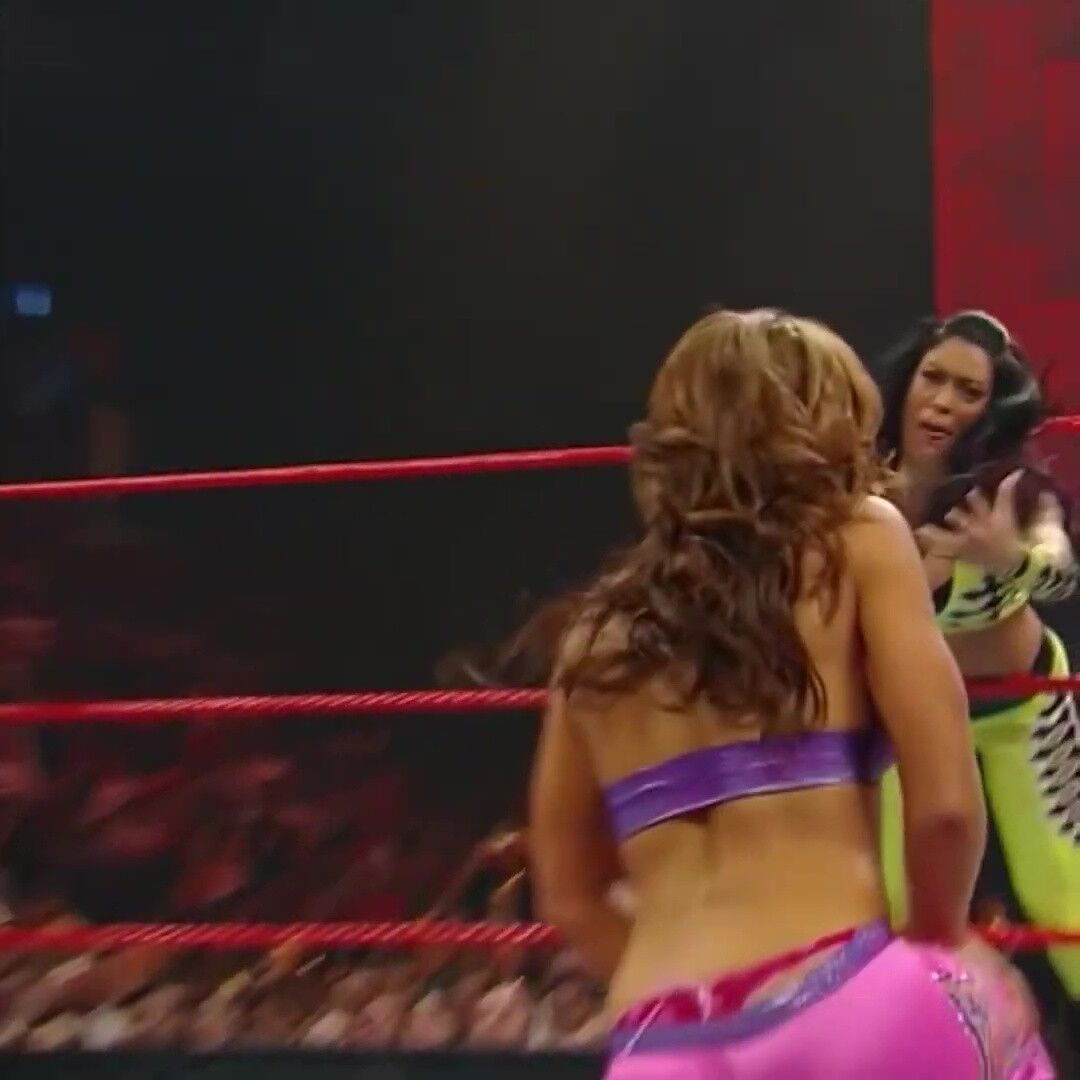 Mickie James thong slip Compilation