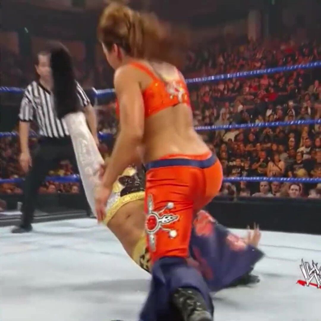 Mickie James thong slip Compilation