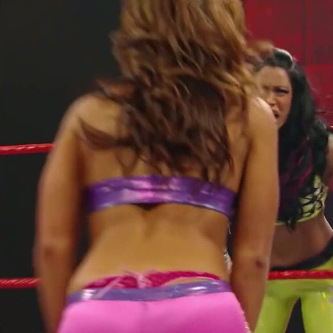 Mickie James thong slip Compilation