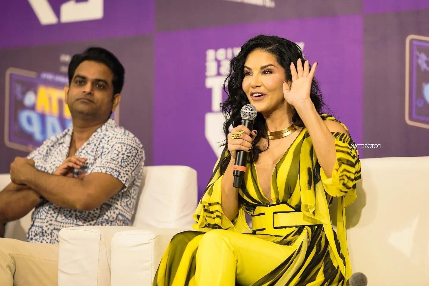 Sunny Leone Petta Rap-Pressetreffen in Kochi, Indien, September 2024