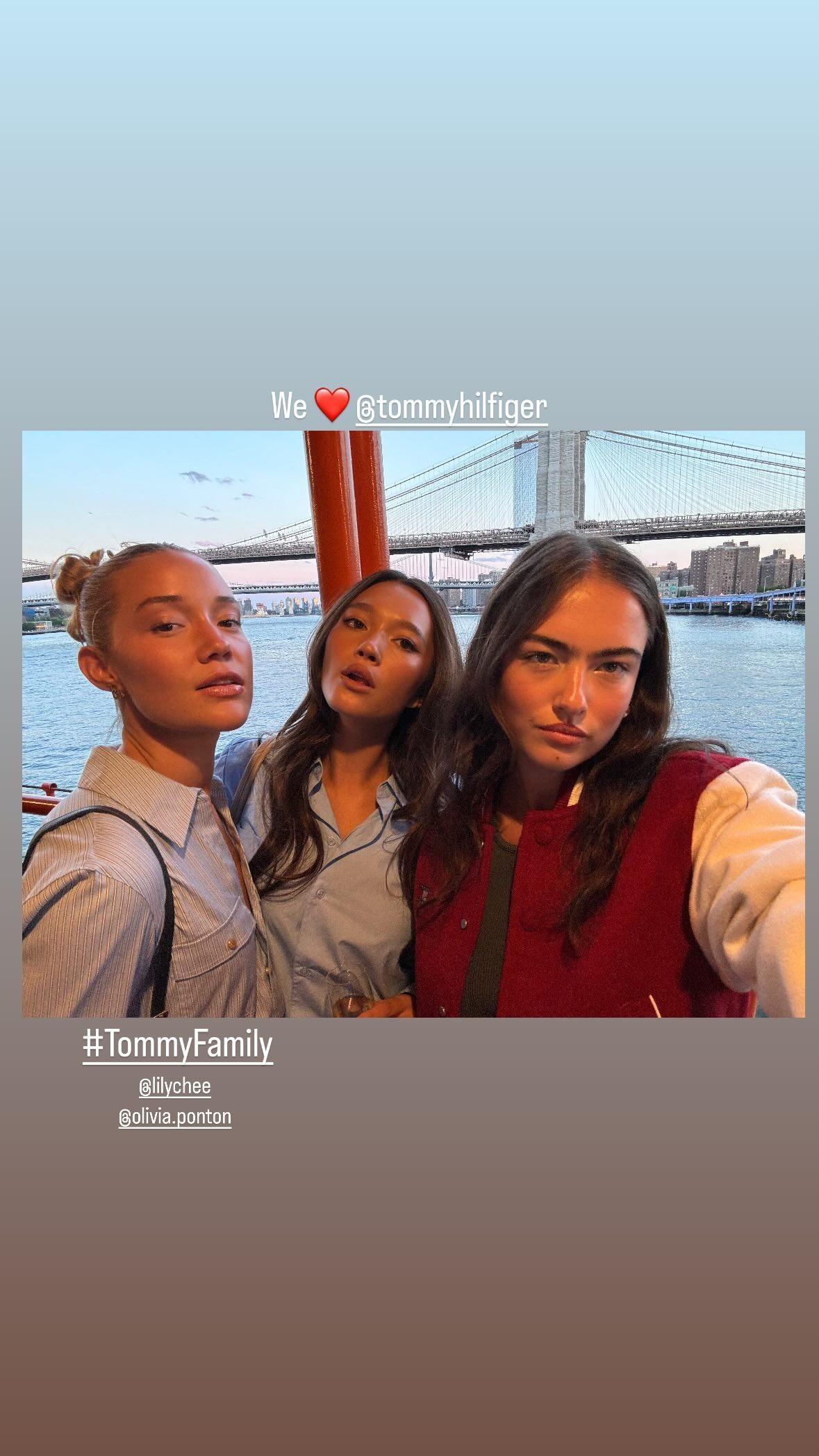 Olivia Ponton Tommy Hilfiger desfila em Nova York