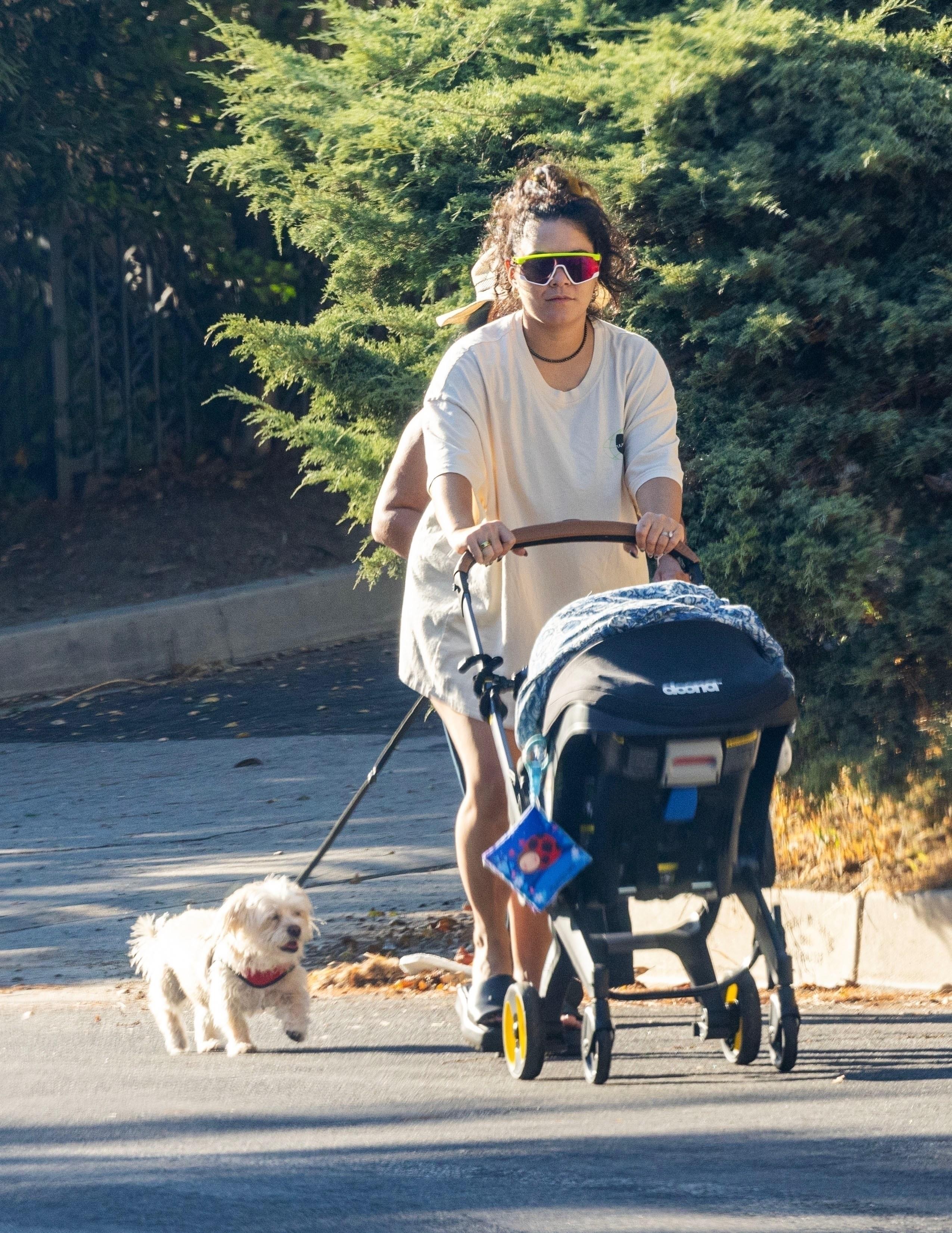 Vanessa Hudgens   Steps out for a stroll in Los Angeles 