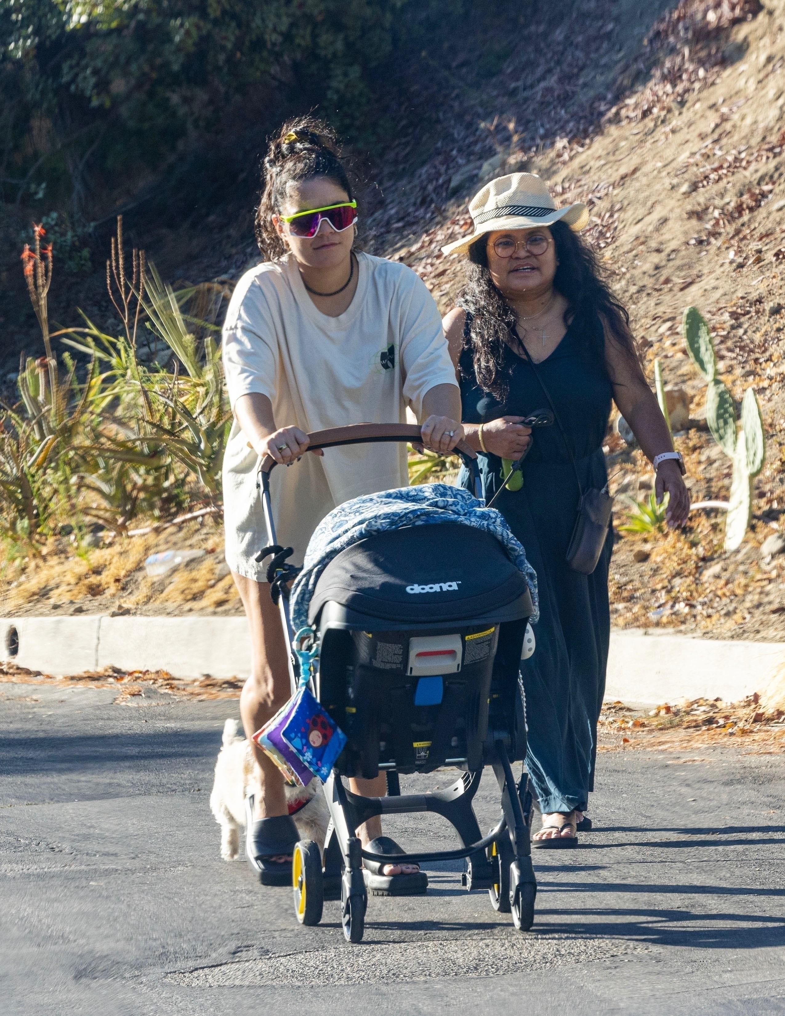 Vanessa Hudgens   Steps out for a stroll in Los Angeles 