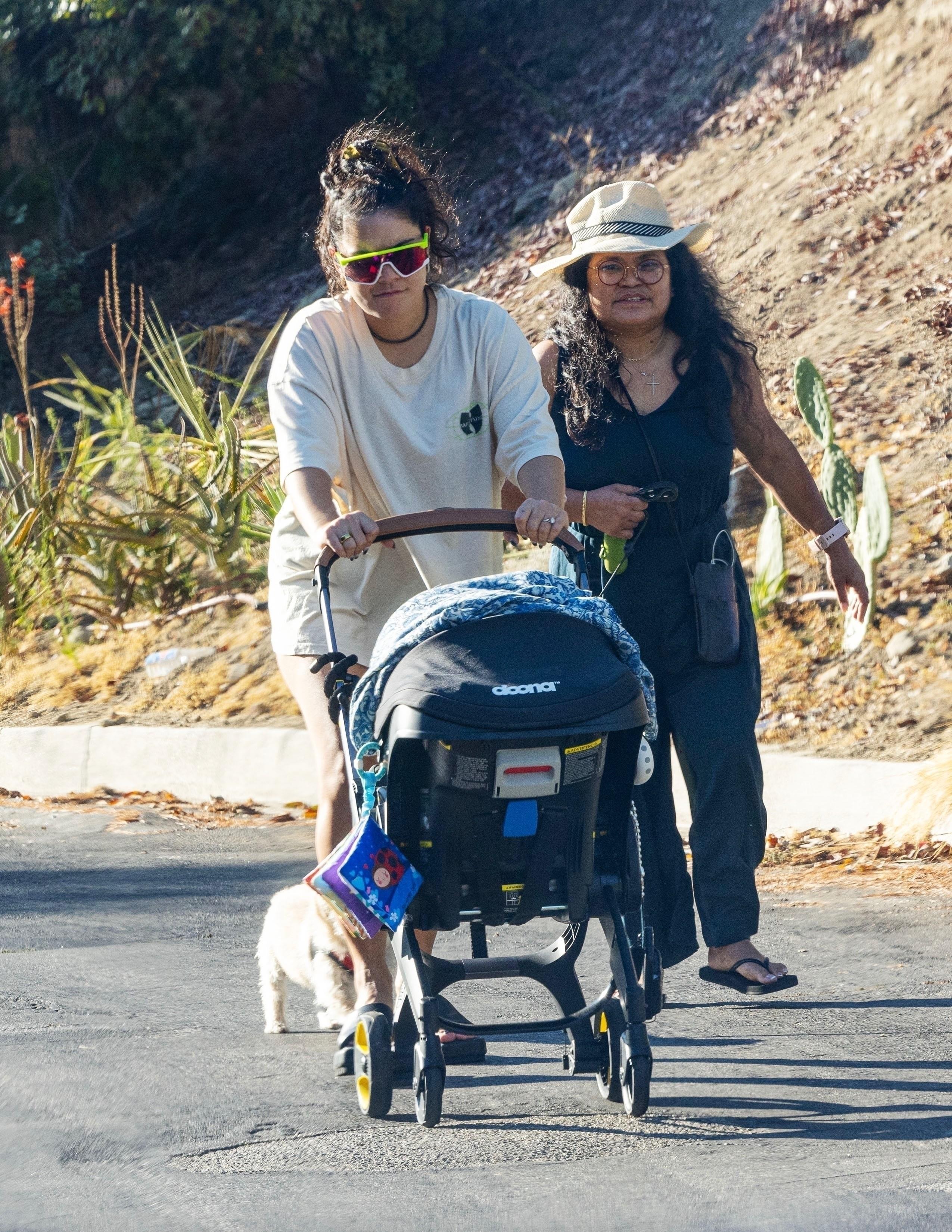 Vanessa Hudgens   Steps out for a stroll in Los Angeles 