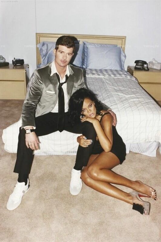 A sessão de fotos quente de Rihanna com Robin Thicke para a GQ