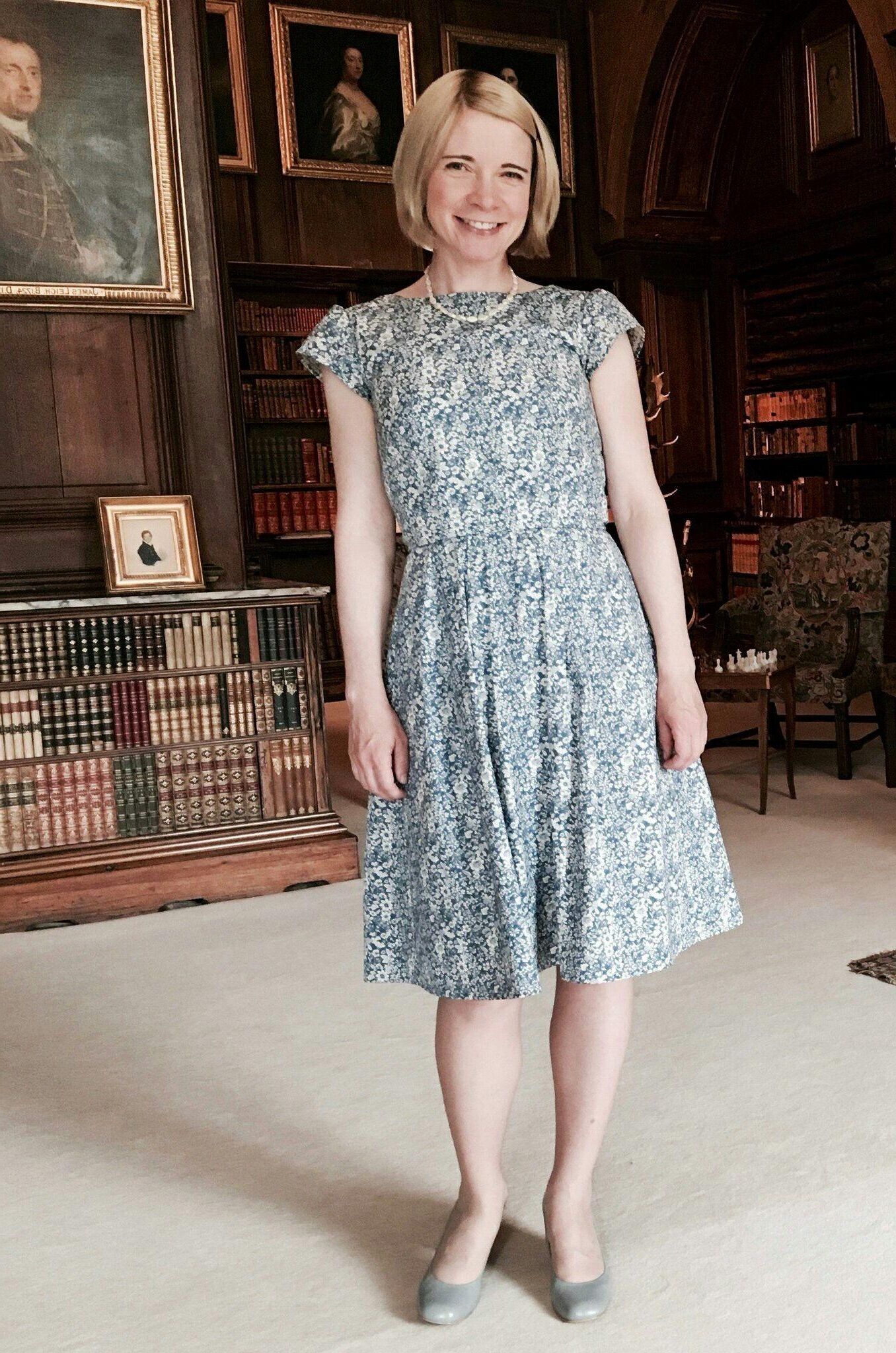 Lucy Worsley pensando em bolinho de homem