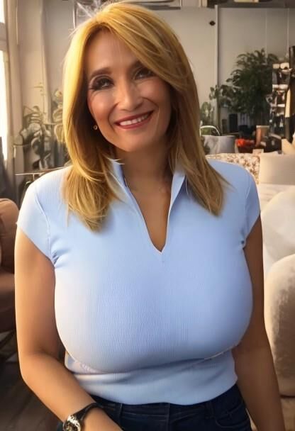 Rocio martinez busty tv presenter from burgos ai generated