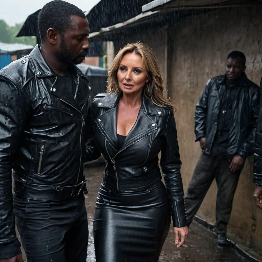 A.I. Carol Vorderman in Leather in the Slummer