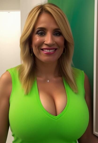 Rocio martinez busty tv presenter from burgos ai generated