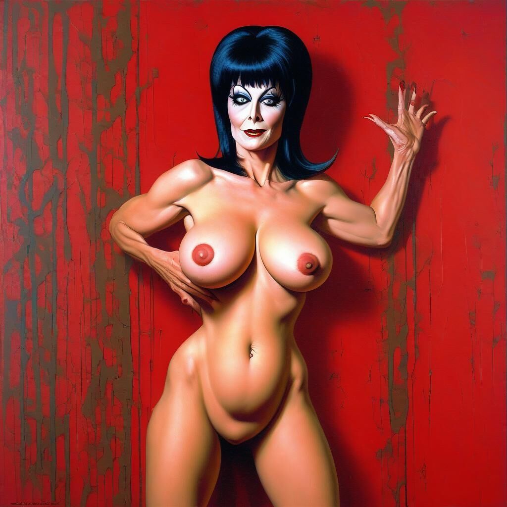 AI Respectfully Generated: Iconic Beauty Elvira #2