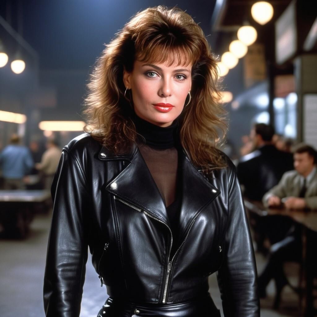 A.I. Kelly LeBrock em couro em "Weird Science".