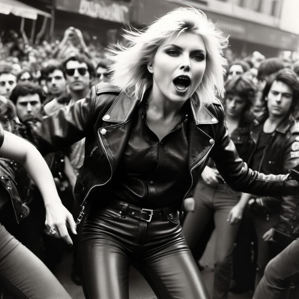 IA Debbie Harry em couro