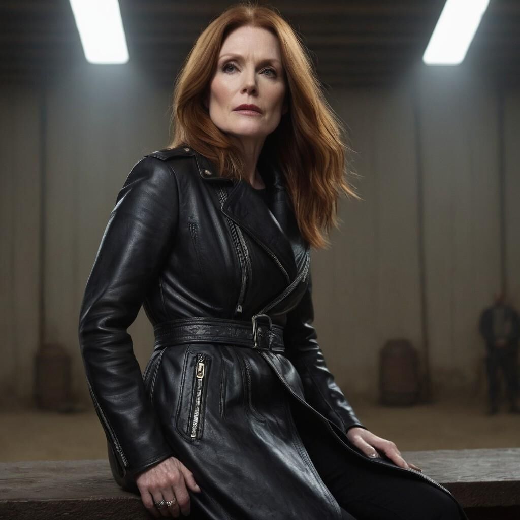 A.I. Julianne Moore in Leder