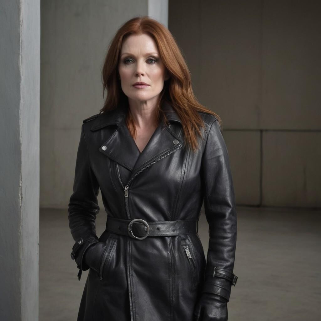 A.I. Julianne Moore in Leder