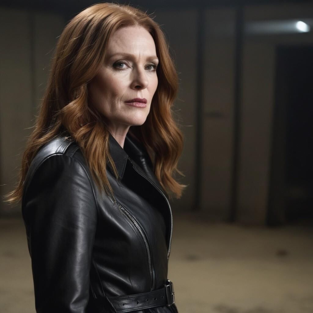 A.I. Julianne Moore in Leder