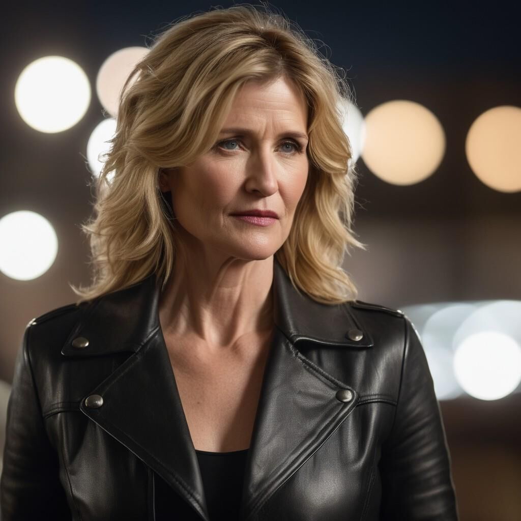 KI Laura Dern in Leder