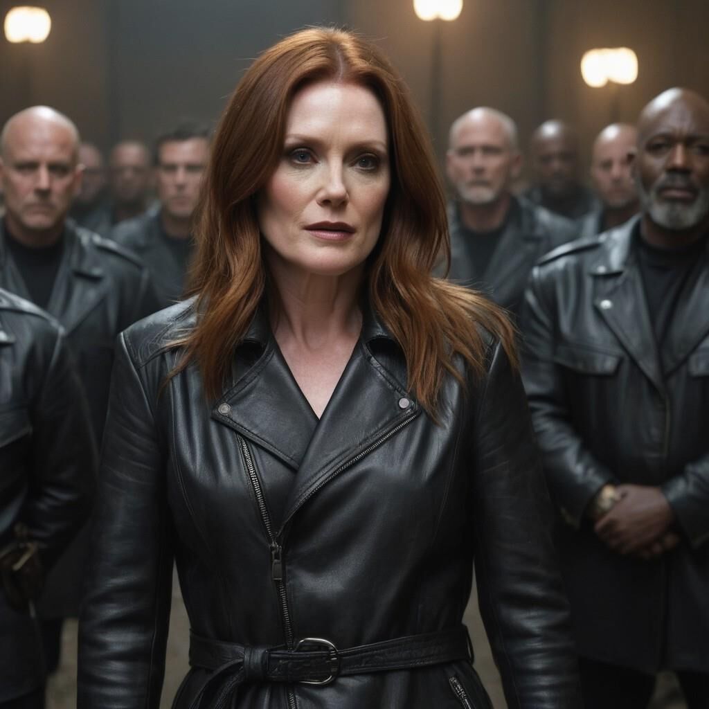 A.I. Julianne Moore in Leder