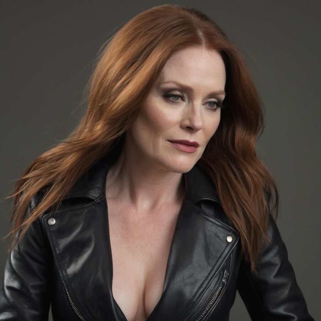 A.I. Julianne Moore in Leder