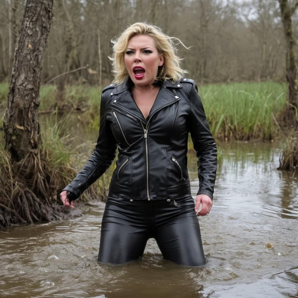 KI Kim Wilde in Leder