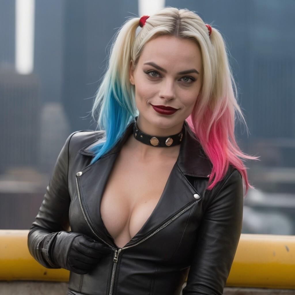 A.I. Harley Quinn in Leder