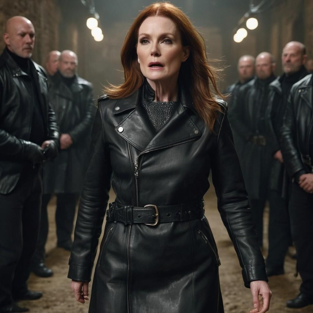 A.I. Julianne Moore in Leder