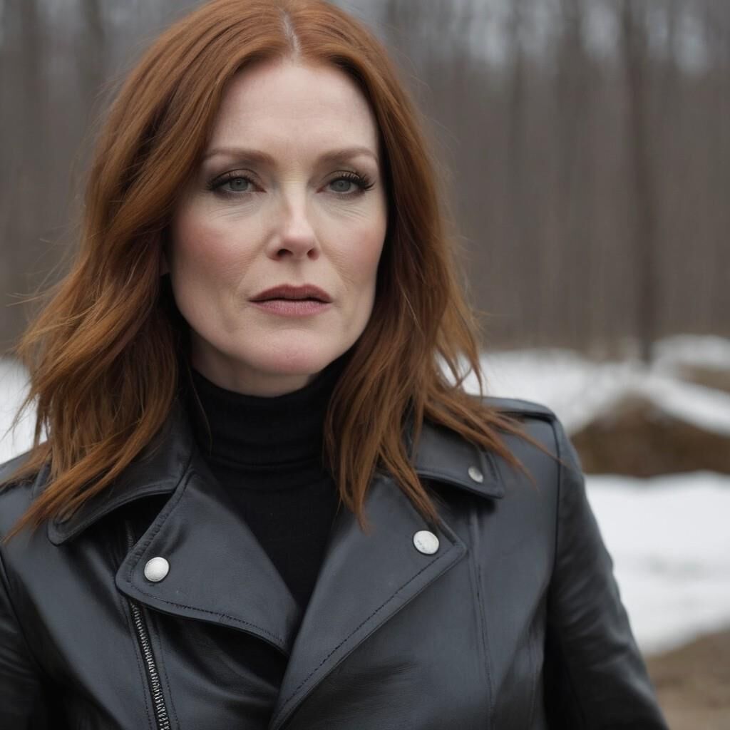 A.I. Julianne Moore in Leder