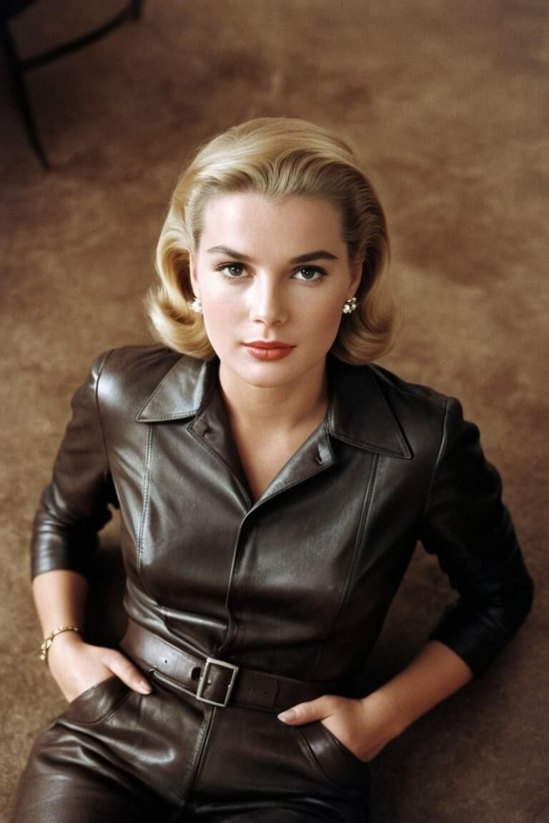 IA Grace Kelly em couro