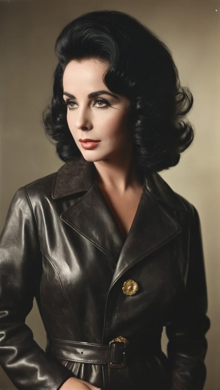 A.I. Elizabeth Taylor in Leather