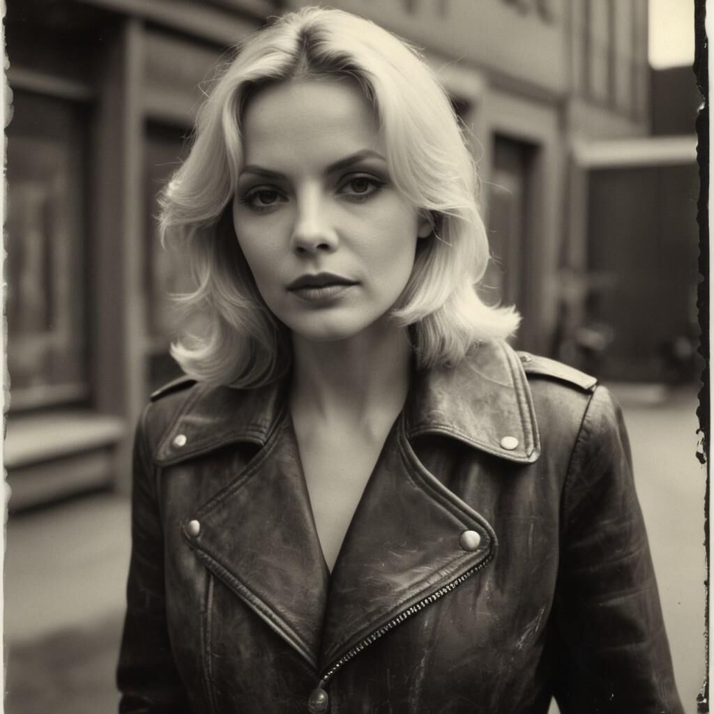 A.I. Barbara Bain in Leather