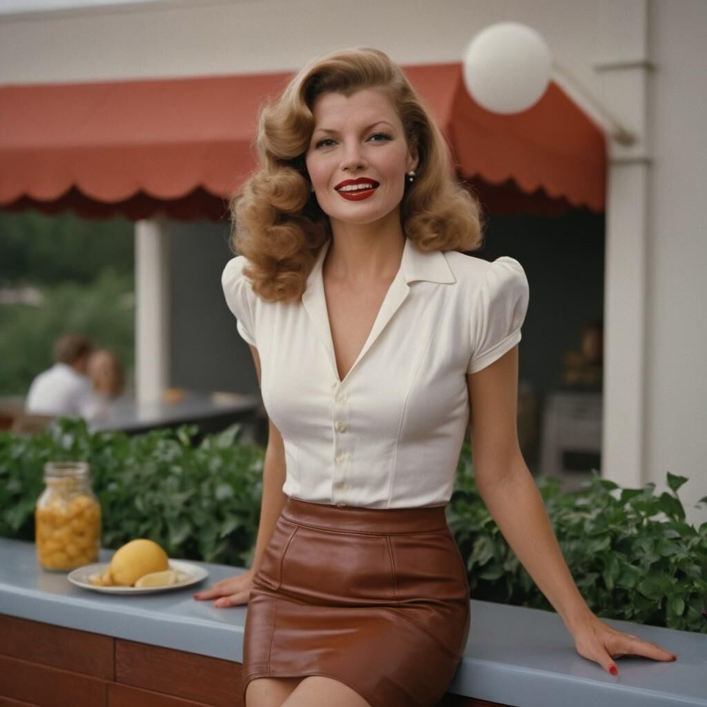 A.I. Rita Hayworth in Leather