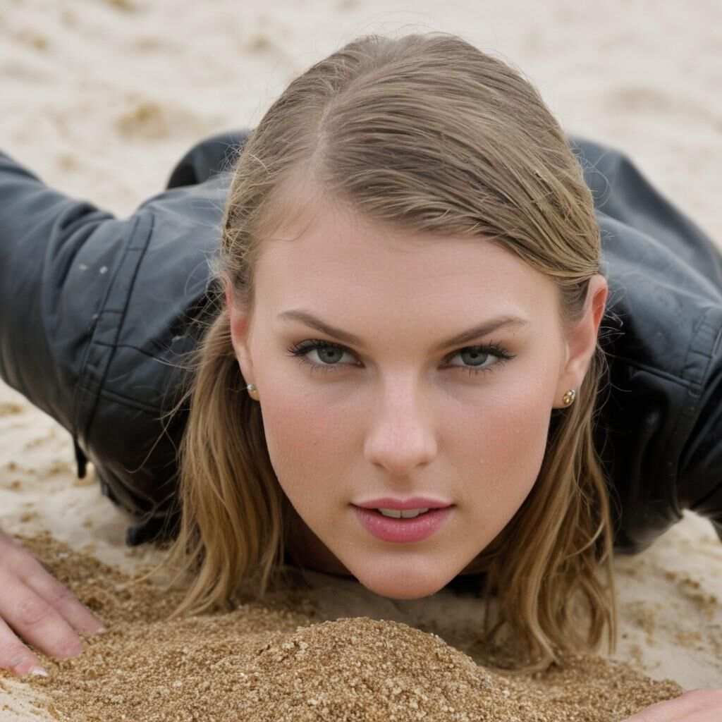 A.I. Taylor Swift in Leather on the Bahamas