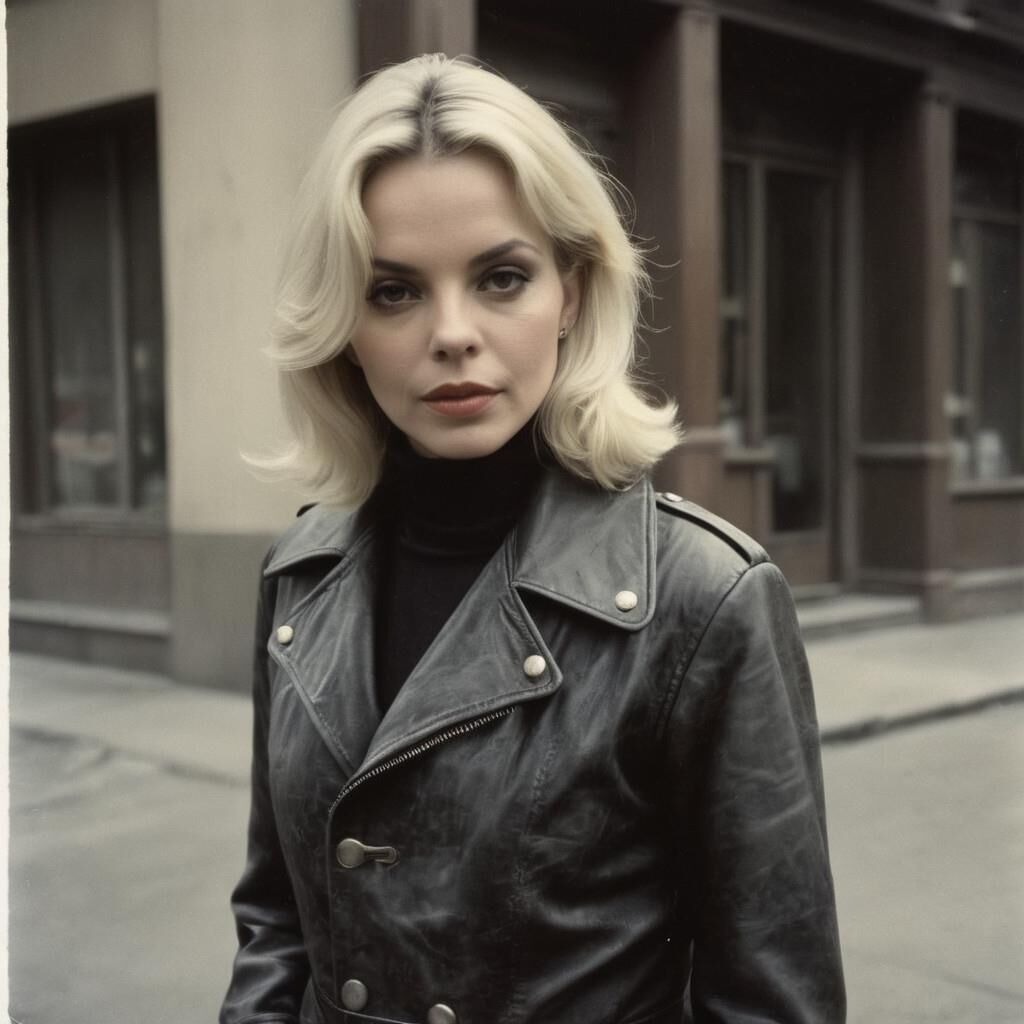 A.I. Barbara Bain in Leather