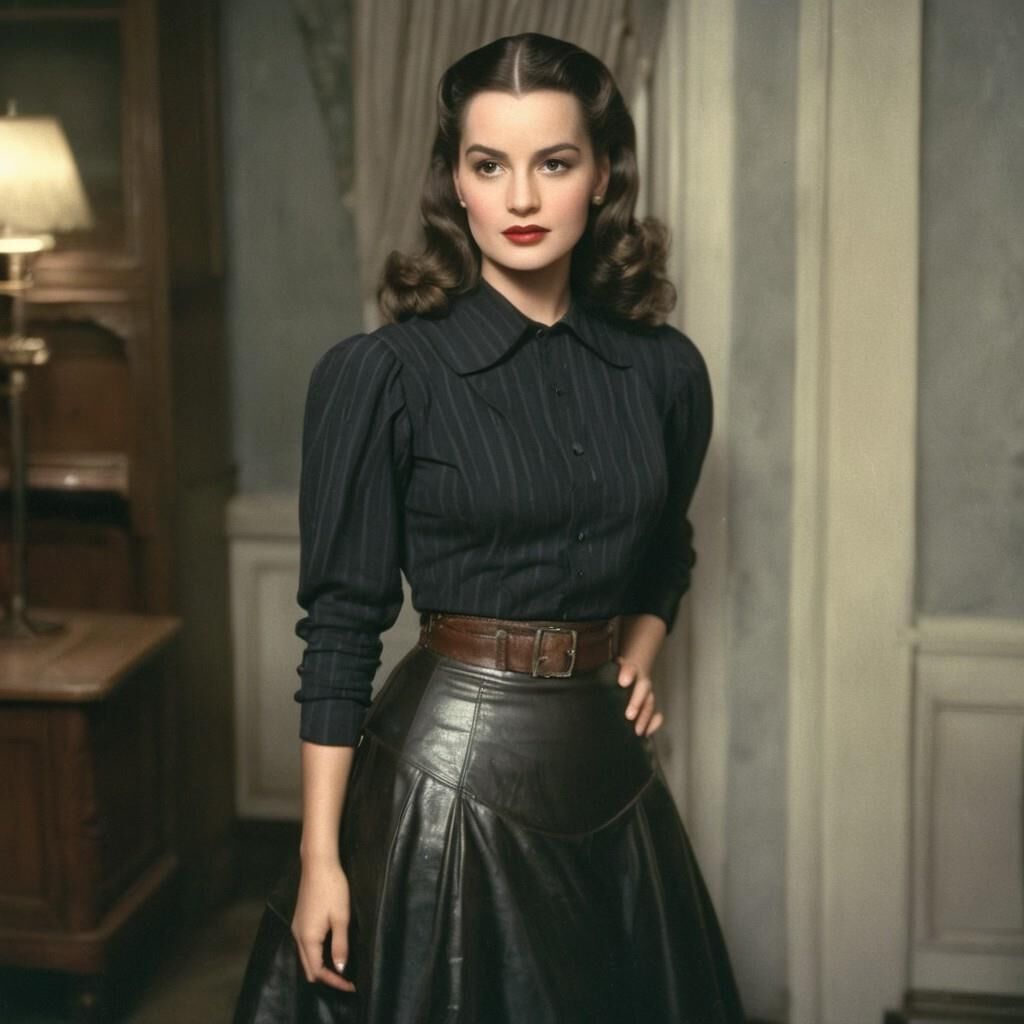 A.I. Olivia de Havilland in Leather