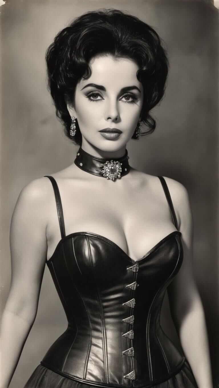 A.I. Elizabeth Taylor in Leather