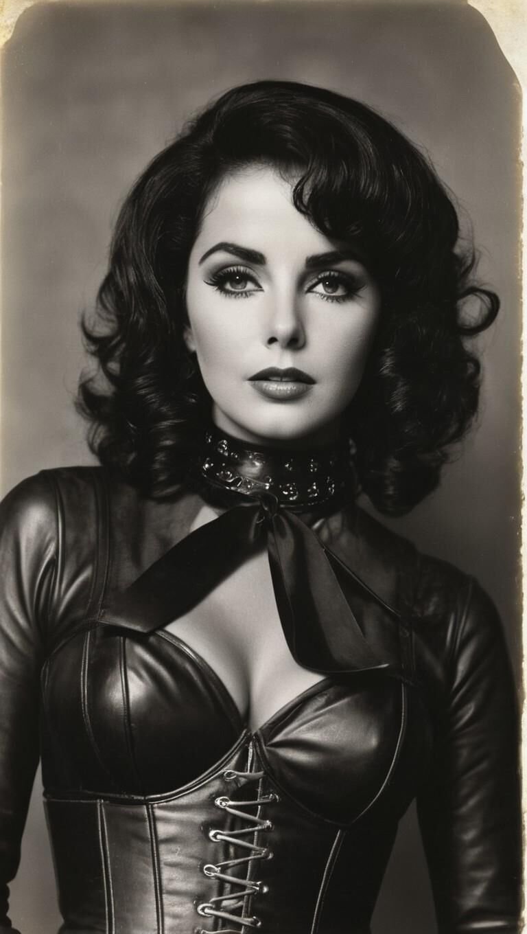 A.I. Elizabeth Taylor in Leather