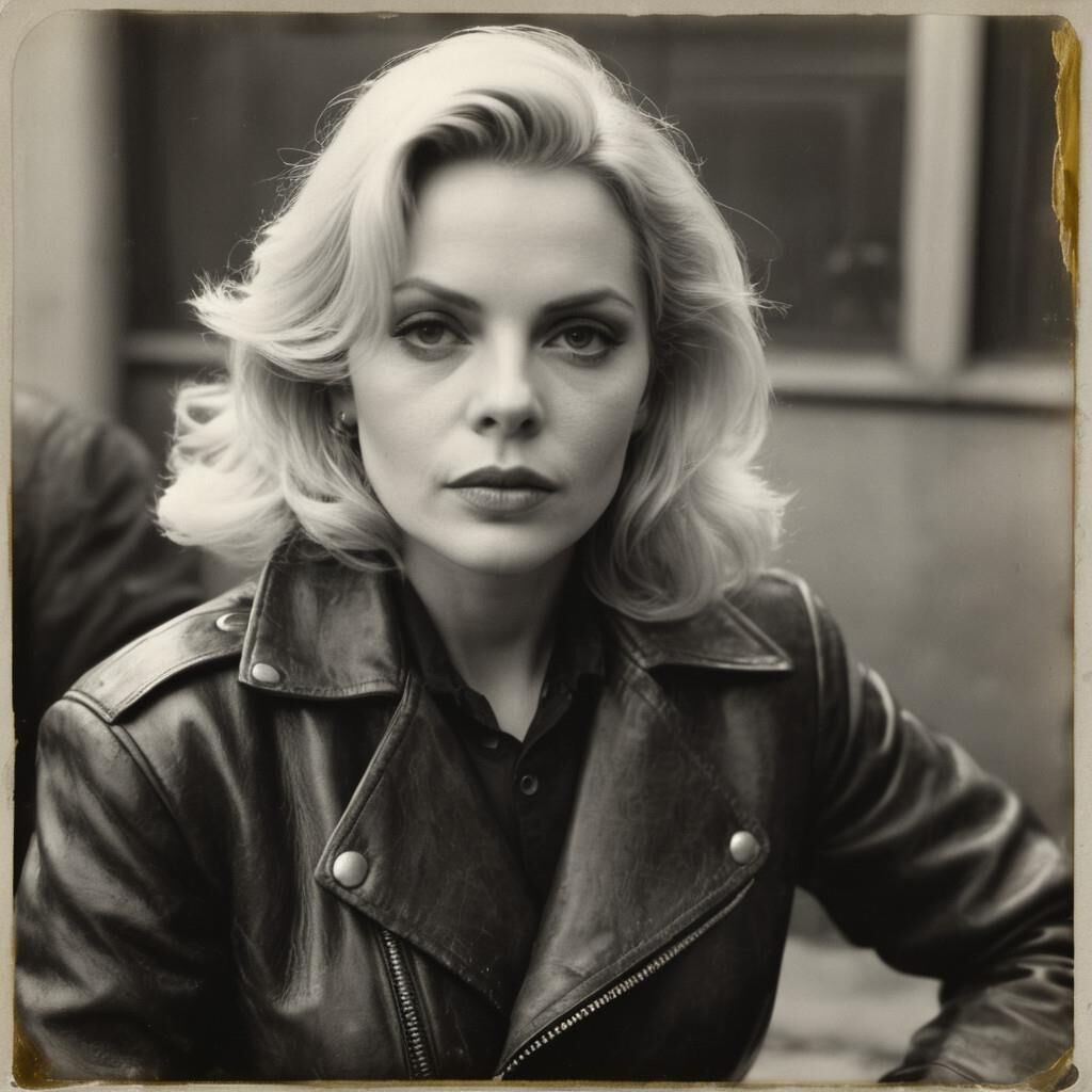 A.I. Barbara Bain in Leather