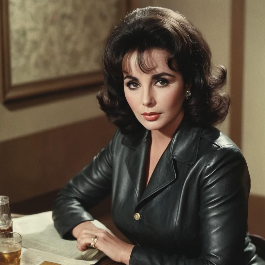 A.I. Elizabeth Taylor in Leather