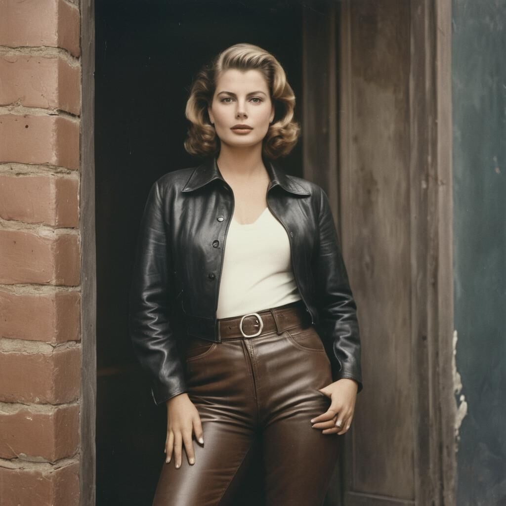 A.I. Ingrid Bergman en cuir