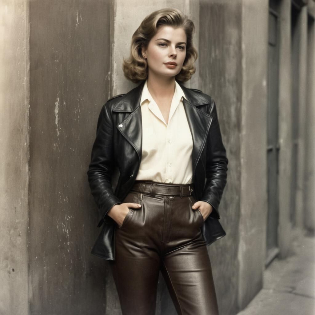 A.I. Ingrid Bergman en cuir