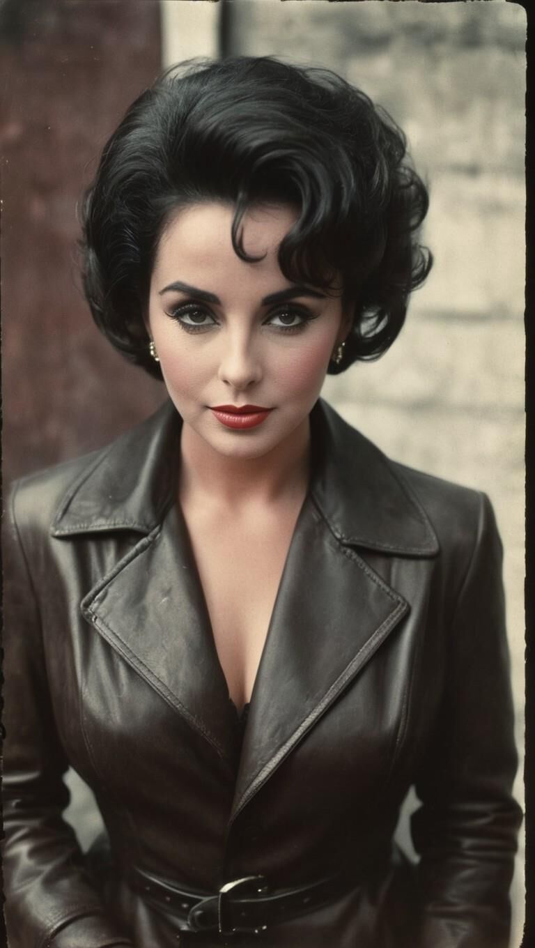 A.I. Elizabeth Taylor in Leather