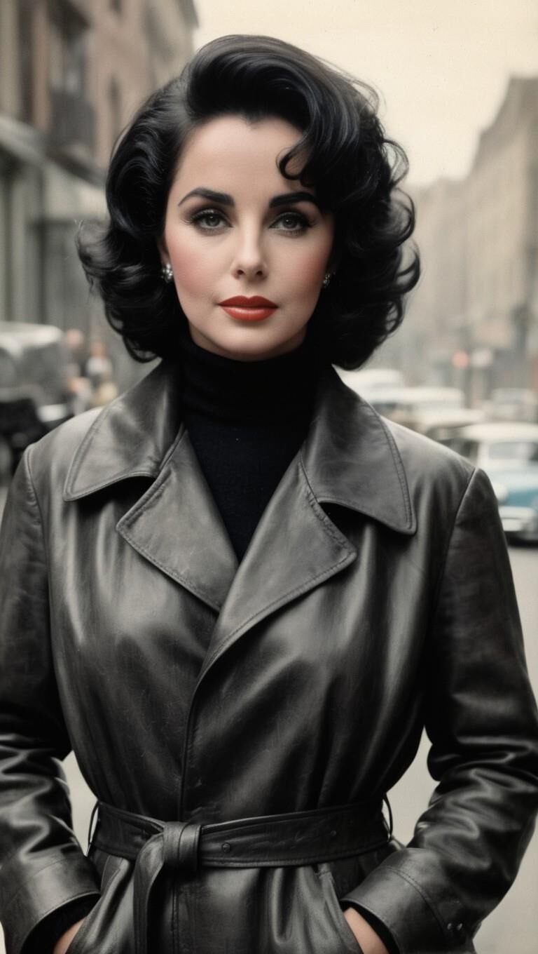 A.I. Elizabeth Taylor in Leather