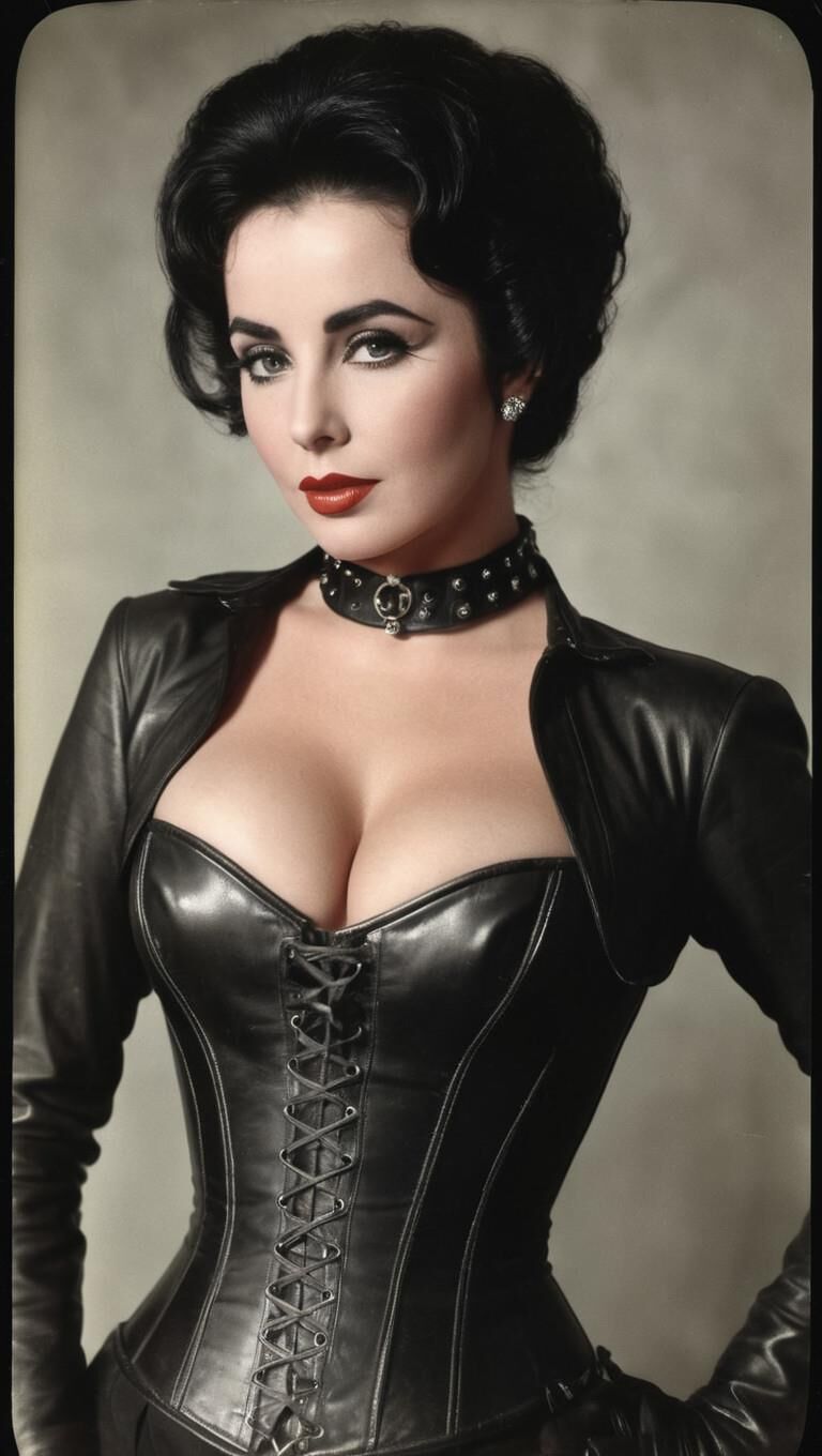 A.I. Elizabeth Taylor in Leather